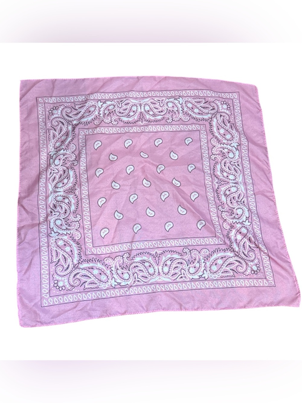 Pink Paisley Bandana